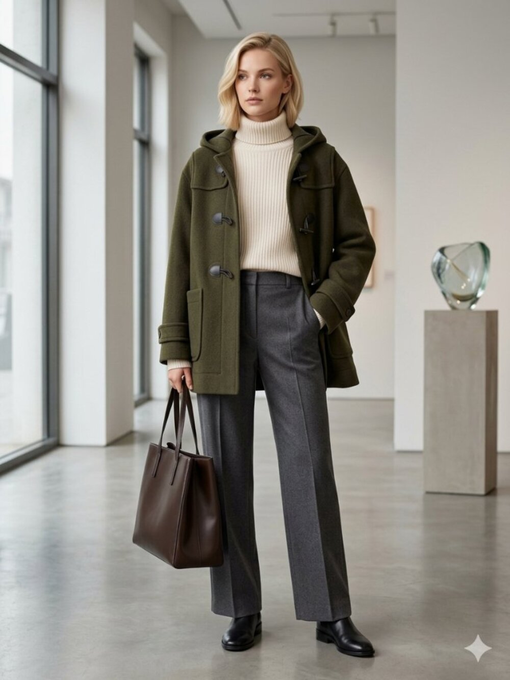 London Tradition Duffle Toggle Coat – Made in England | Size 38